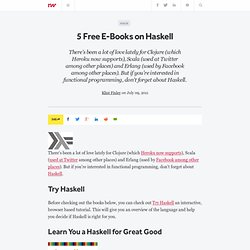 5 Free E-Books on Haskell