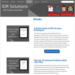 Free E-books on Java, PDF & HTML5