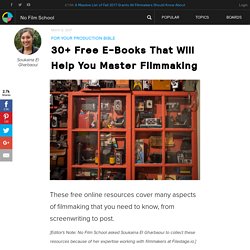 30+ Free E-Books That Will Help You Master Filmmaking