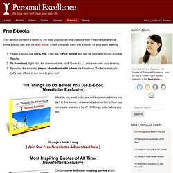 The Personal Excellence Blog