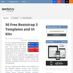 50 Free Bootstrap 3 Templates and UI Kits