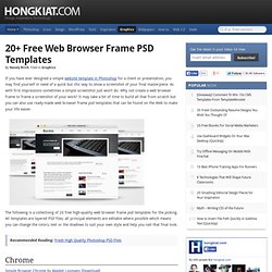 20+ Free Web Browser Frame PSD Templates