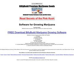Free Cannabis Growing Software