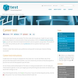 Career test - take this free career test online at 123test.com