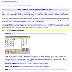 Free Chess Software - Program
