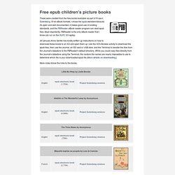 Free epub children's picture books