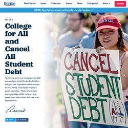 Free College, Cancel Debt
