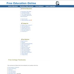 Free College Textbooks