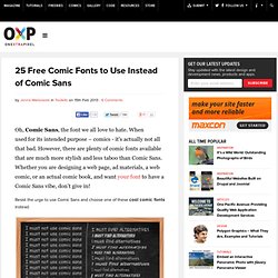 25 Free Comic Fonts to Use Instead of Comic Sans