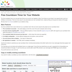 Free Countdown Timer for Your Website