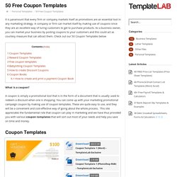 50 Free Coupon Templates - Template Lab