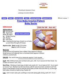 Free baby crochet pattern baby socks usa