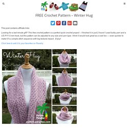free crochet pattern - winter hug