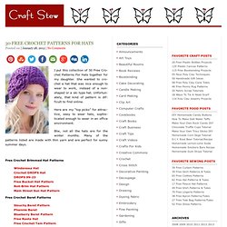 30 Free Crochet Hat Patterns