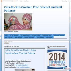 Little Fans Down Under, Baby Sweater-Free Crochet Pattern