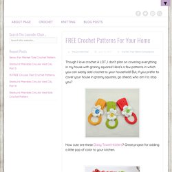 FREE Crochet Patterns For Your Home