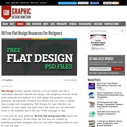 Free Flat Design PSD Files for Designers