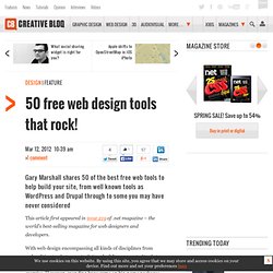 50 free web design tools that rock!