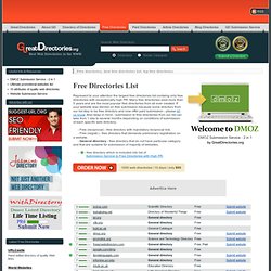 Free directories, best free directories, list of free directories