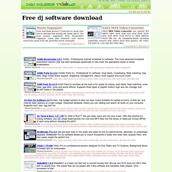 Free dj software downloads ♫