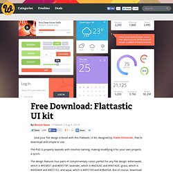Free Download: Flattastic UI kit