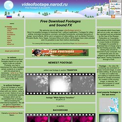 free download footages and sound fx