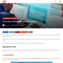 18 Free Ways How To Download Videos off the Internet
