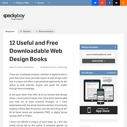 12 Useful and Free Downloadable Web Design Books