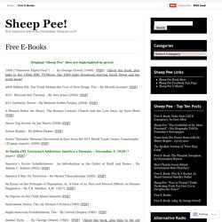 Free E-Books | Sheep Pee!