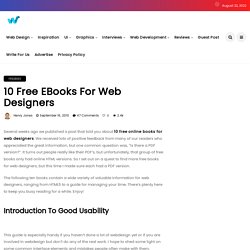 10 Free EBooks for Web Designers