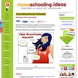 Free Educational Podcasts