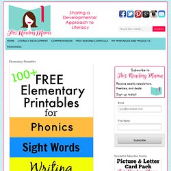 Free Elementary Printables