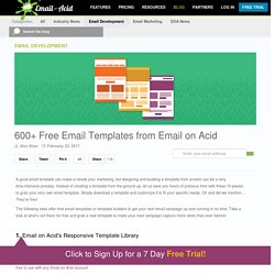 600+ Free Email Templates from Email on Acid