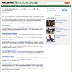 English as a Second Language ESL learners