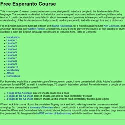 Free Esperanto Course