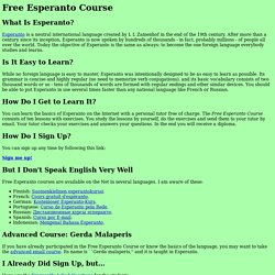 Free Esperanto Course