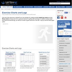 Free Exercise Charts and Logs