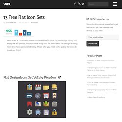 13 Free Flat Icon Sets