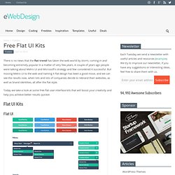Free Flat UI Kits - eWebDesign