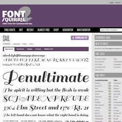 Free Font Sail by Latinotype