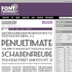 Free Font SeasideResort by Nick's Fonts