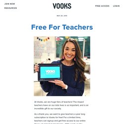 Free For Teachers — Vooks