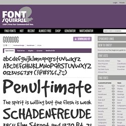 Free Font GoodDog by Fonthead Design