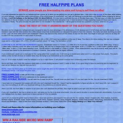 Free Halfpipe Plans