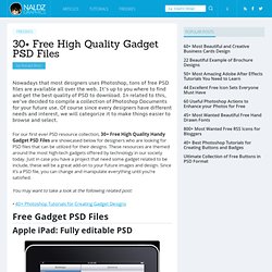 30+ Free High Quality Gadget PSD Files