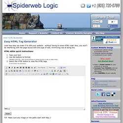 Free HTML Tag Generator