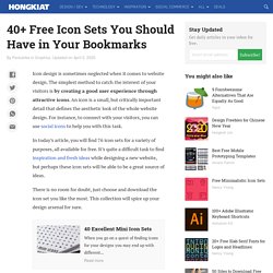 40+ Free Icon Sets You Should Have in Your Bookmarks