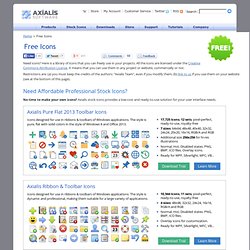 ... you can freely use in your projects. Free Icons - Axialis Software