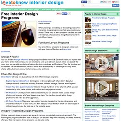 Free Interior Design Programs