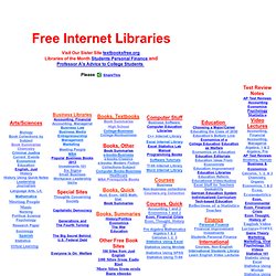 Free Internet Libraries